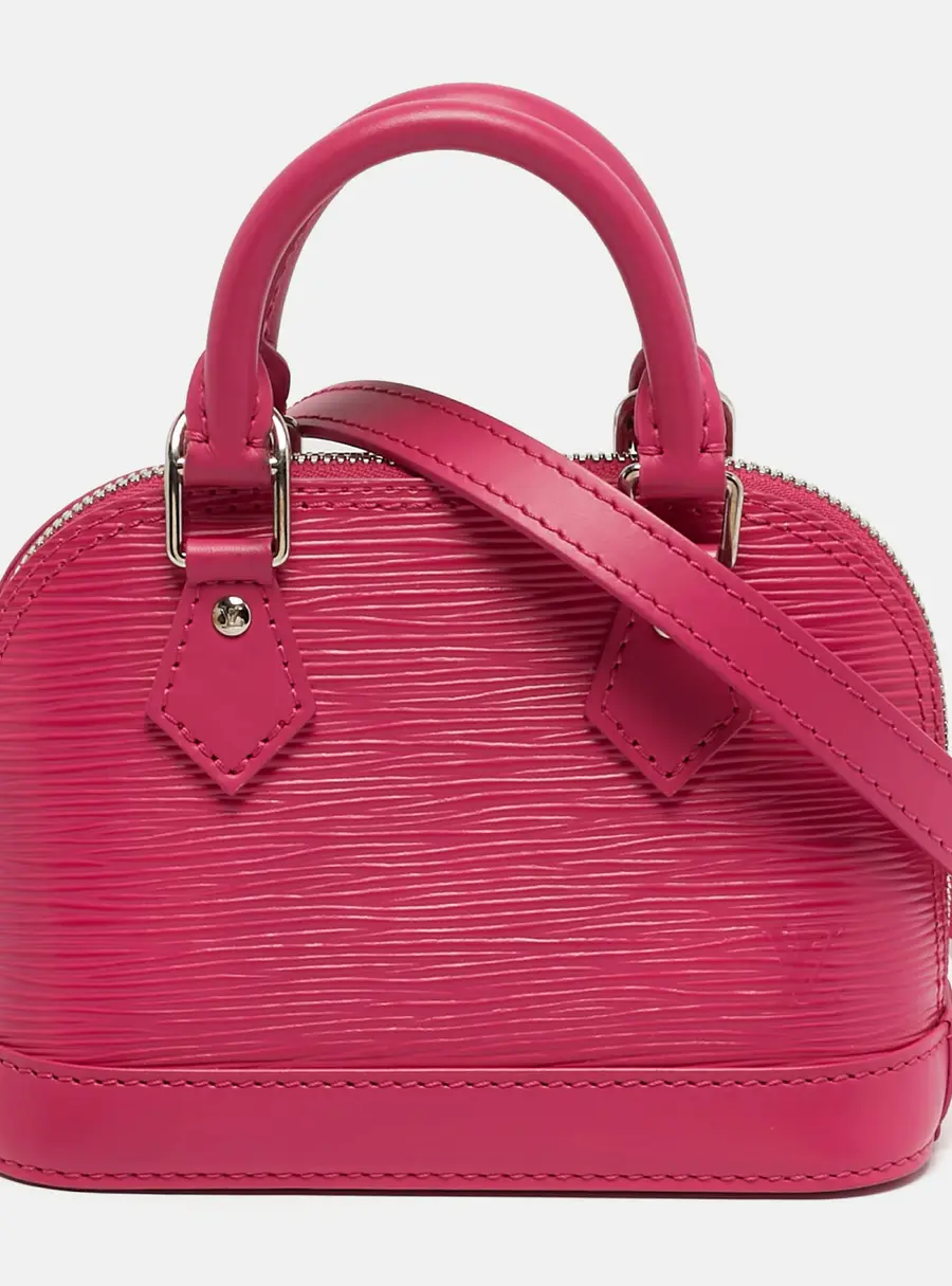 Louis Vuitton Alma Nano Hot Pink Epi Leather Satchel