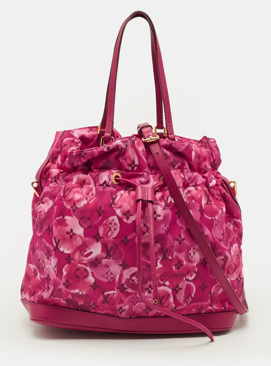 Louis Vuitton Noefull Limited Edition Indian Rose Monogram lkat Floral Nylon Bag