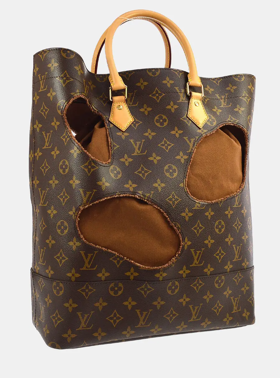 Louis Vuitton Comme des Garcons With Holes Monogram Canvas Tote Bag