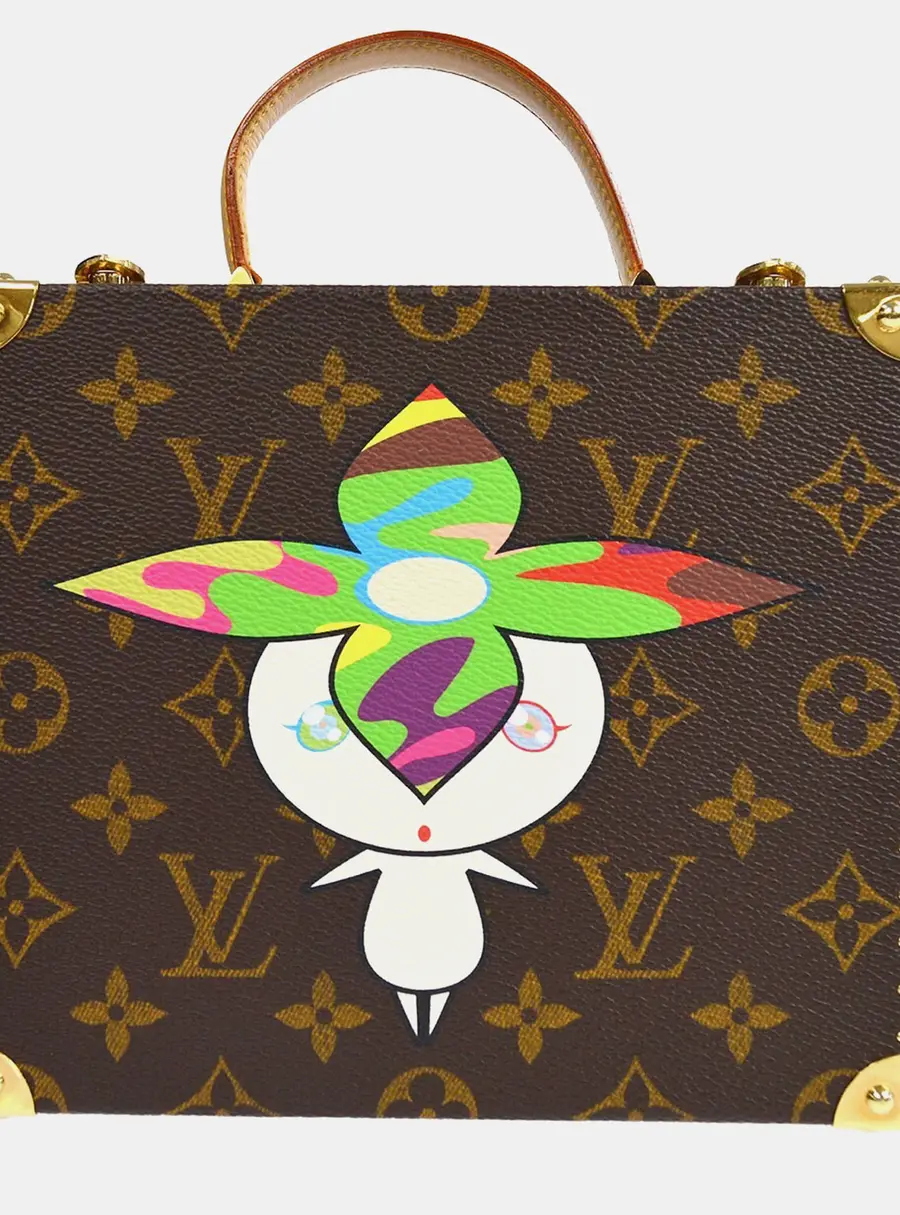 Louis Vuitton Flower Hat Man Jewelry Box PM Brown Monogram Canvas Top Handle Bag