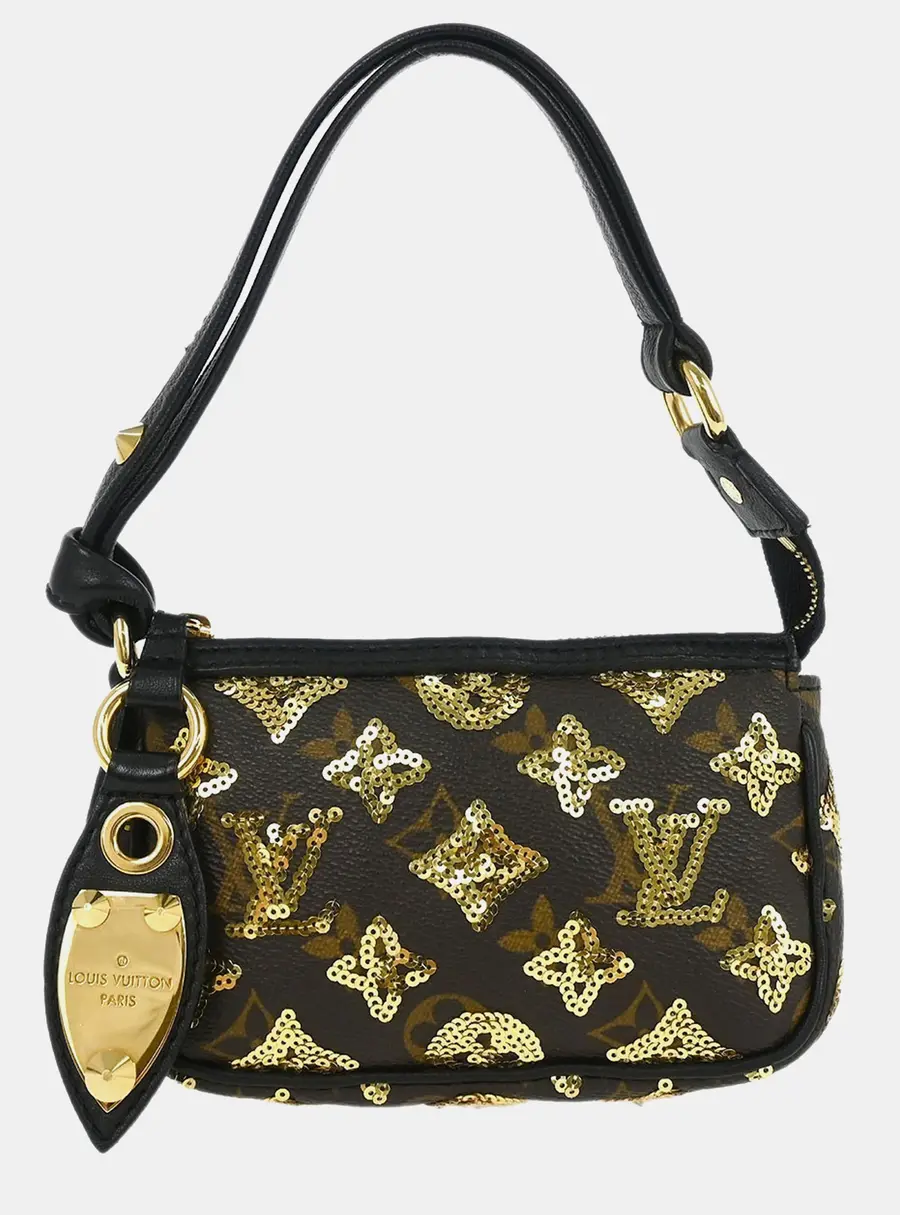 Louis Vuitton Pochette Accessoires Mini Sequins Clutch Bag