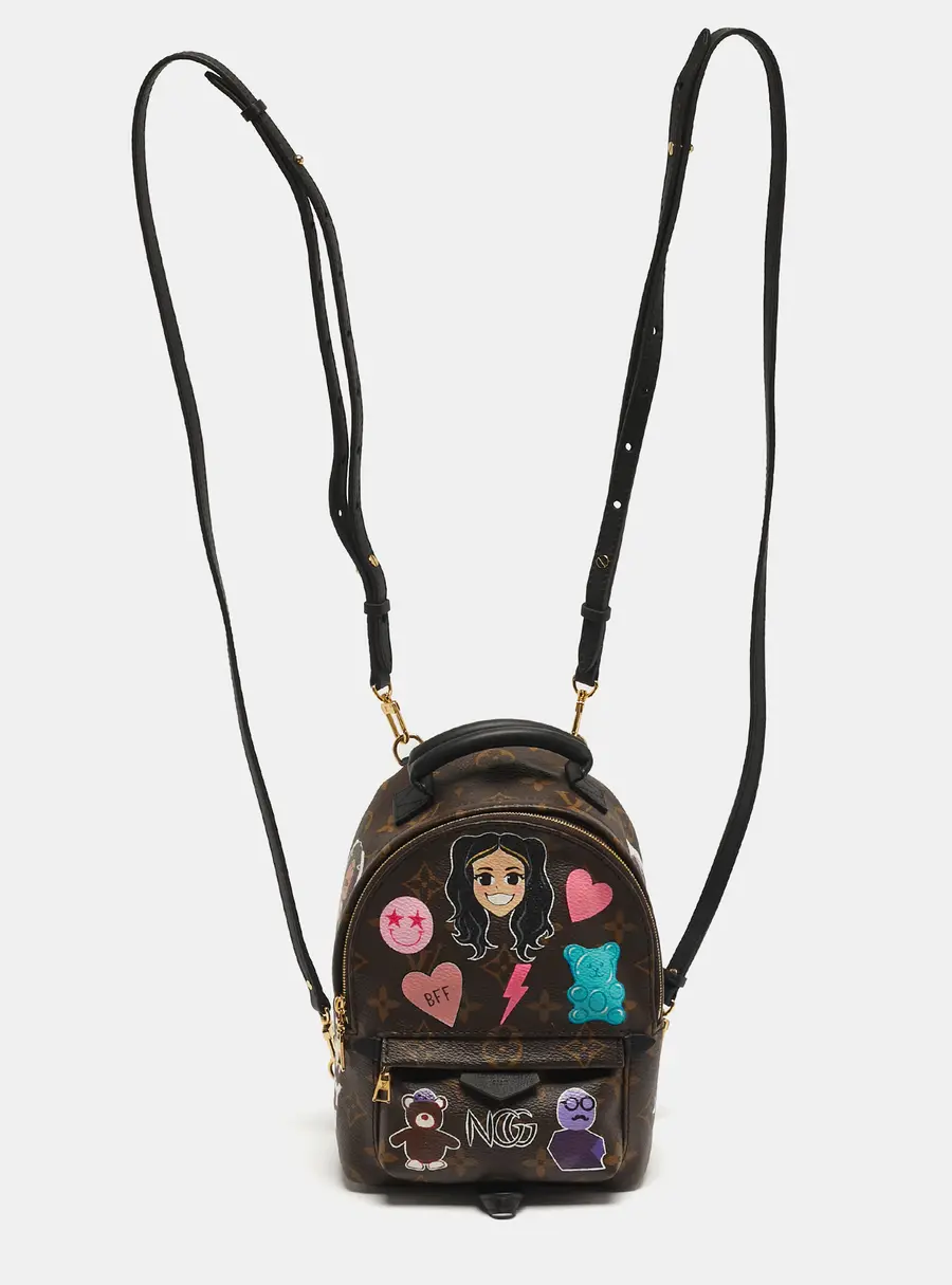 Louis Vuitton Palm Springs Sticker Monogram Canvas Mini Backpack