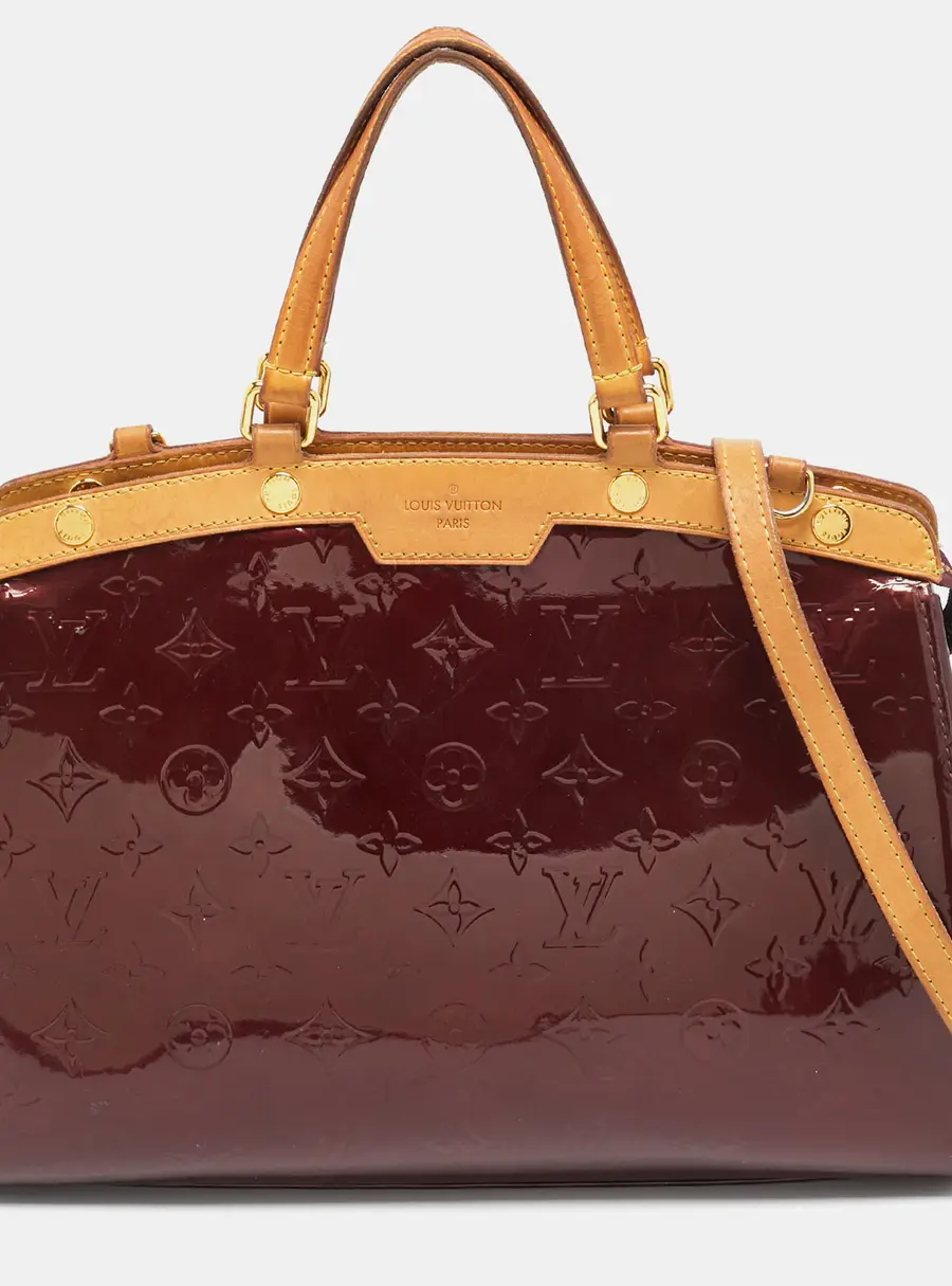 Louis Vuitton Brea MM Rouge Fauviste Monogram Vernis Bag
