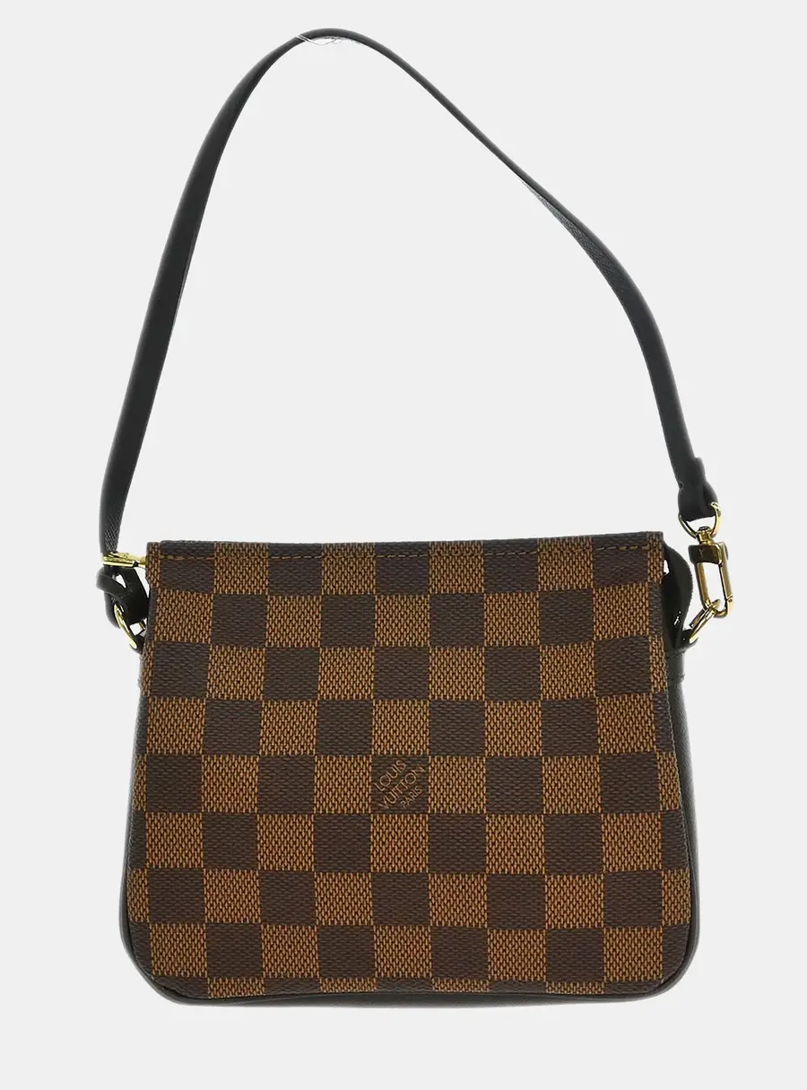 Louis Vuitton Trousse Makeup Damier Ebene Coated Canvas Top Handle Bag