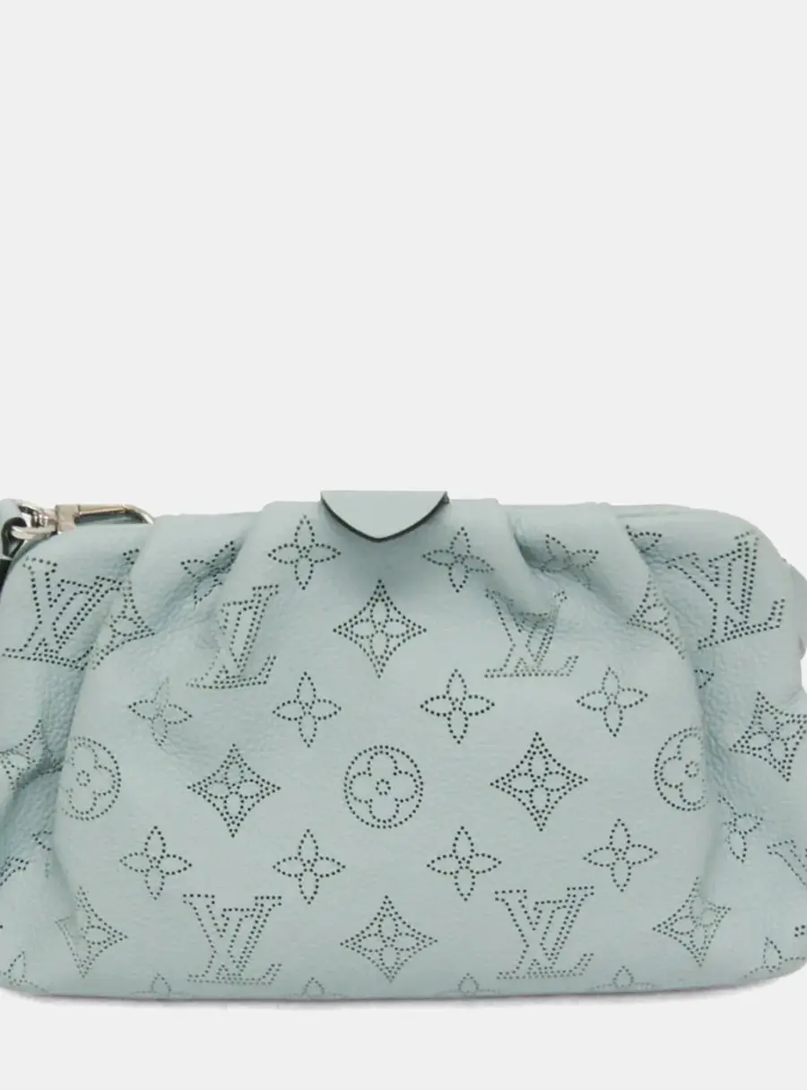 Louis Vuitton Mahina Scala Mini Pouch Shoulder Bag Light Green