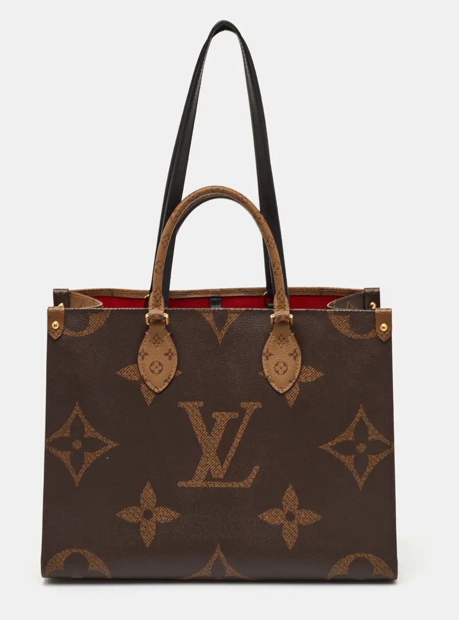 Louis Vuitton Onthego MM Reverse Giant Monogram Canvas Bag