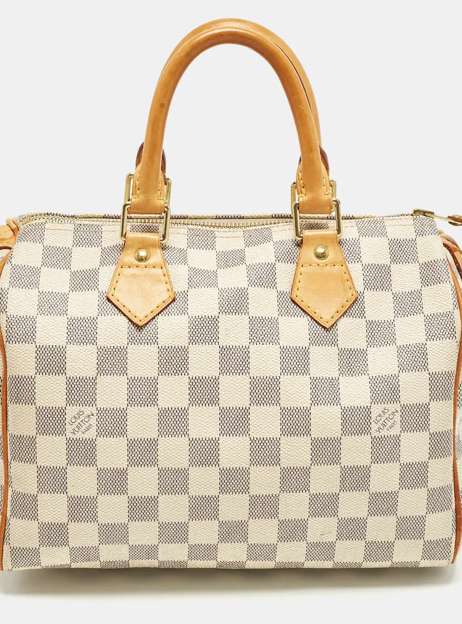 Louis Vuitton Speedy 25 Damier Azur Canvas Bag