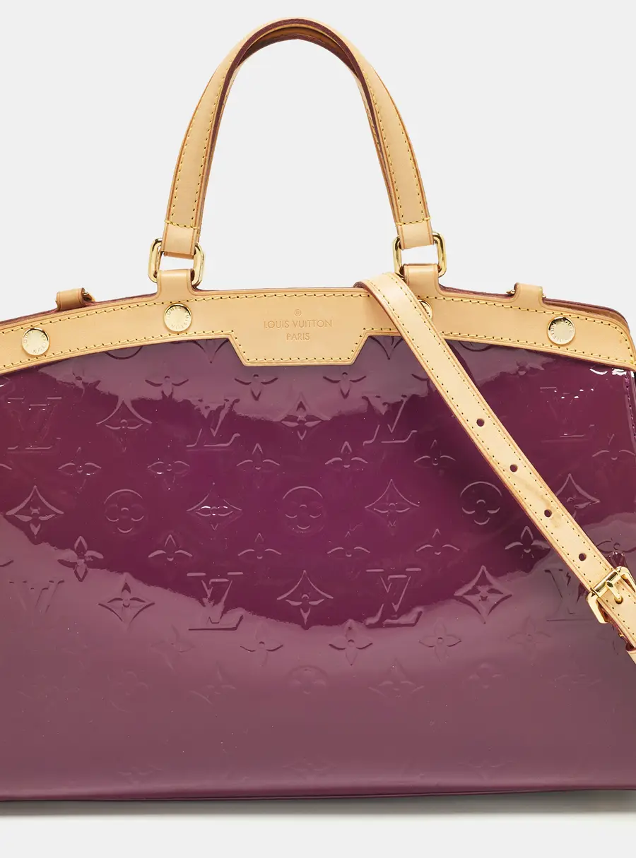 Louis Vuitton Brea MM Amethyste Monogram Vernis Bag