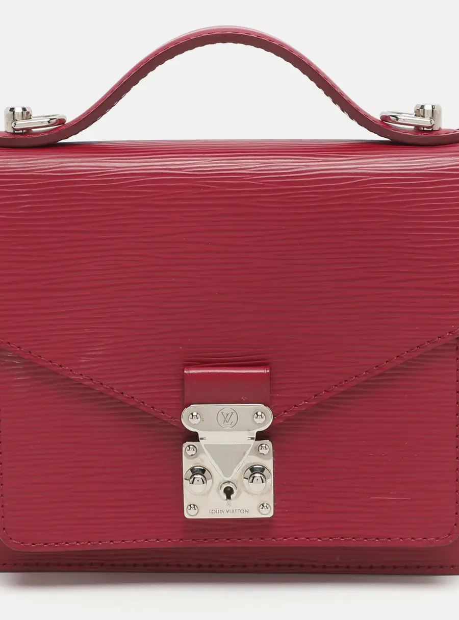 Louis Vuitton Monceau BB Fuchsia Epi Leather Bag