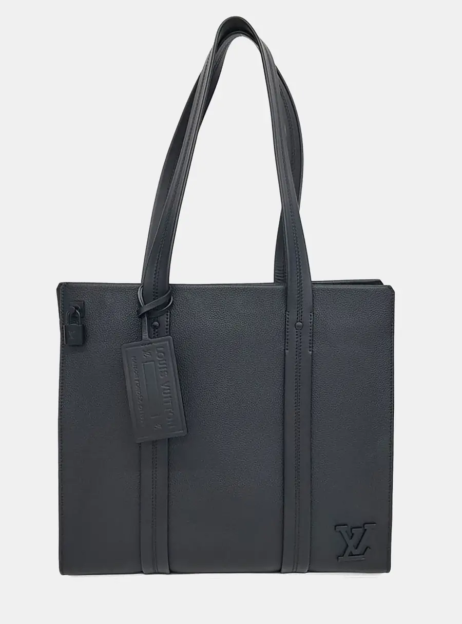 Louis Vuitton Aerogram Black Aerogram Leather Tote Bag