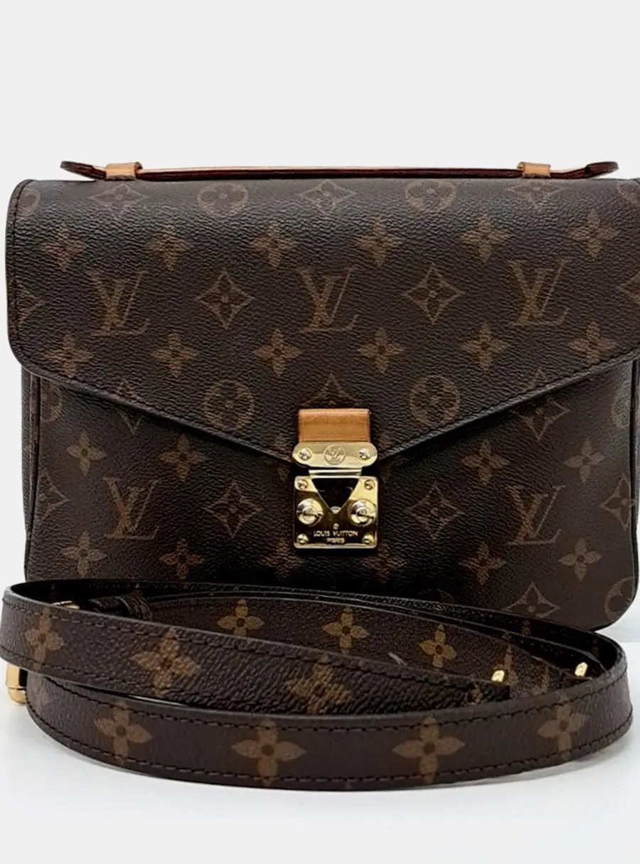 Louis Vuitton Pochette Metis PM Brown Monogram Canvas Shoulder Bag