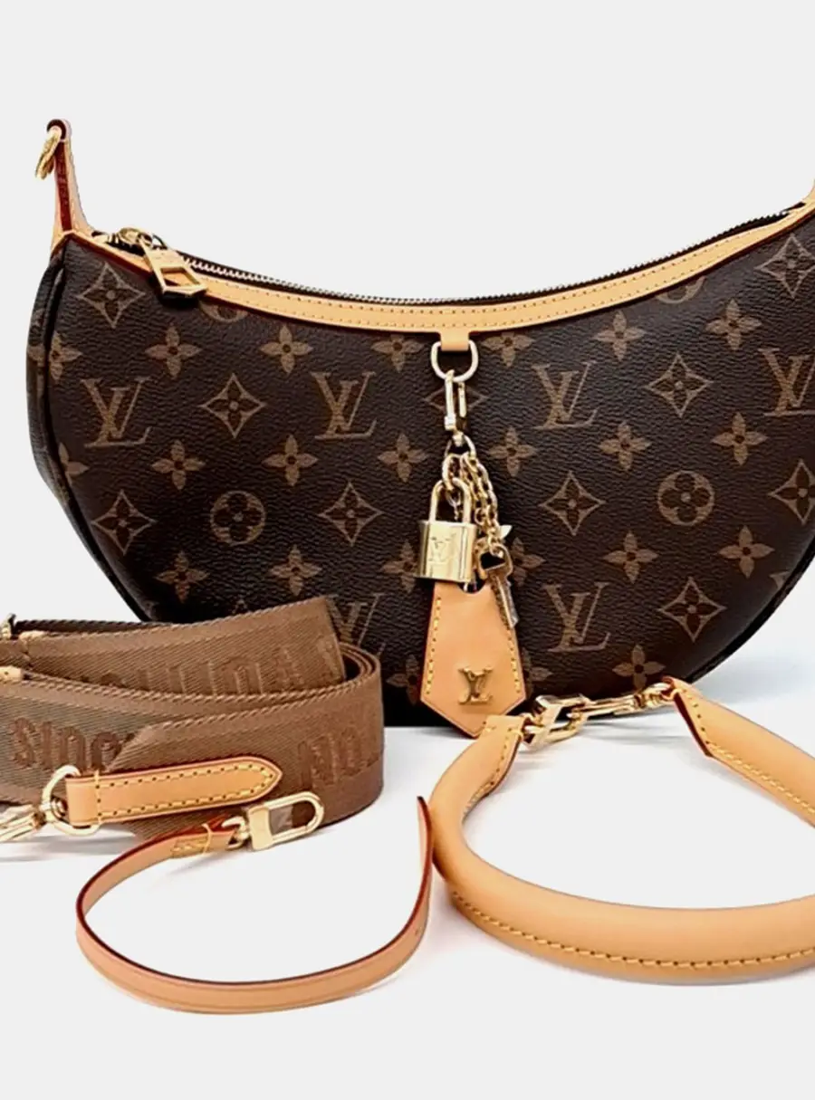 Louis Vuitton Brown PVC Monogram Looping NM