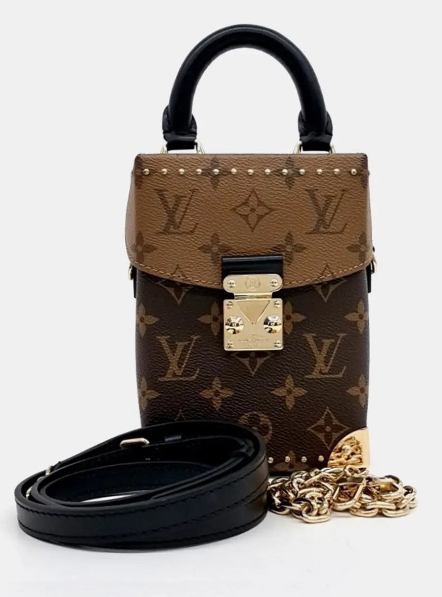 Louis Vuitton Petite Malle Monogram Canvas Brown Crossbody Bag