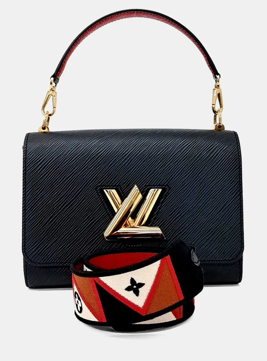Louis Vuitton Twist MM Black Epi Leather Shoulder Bag