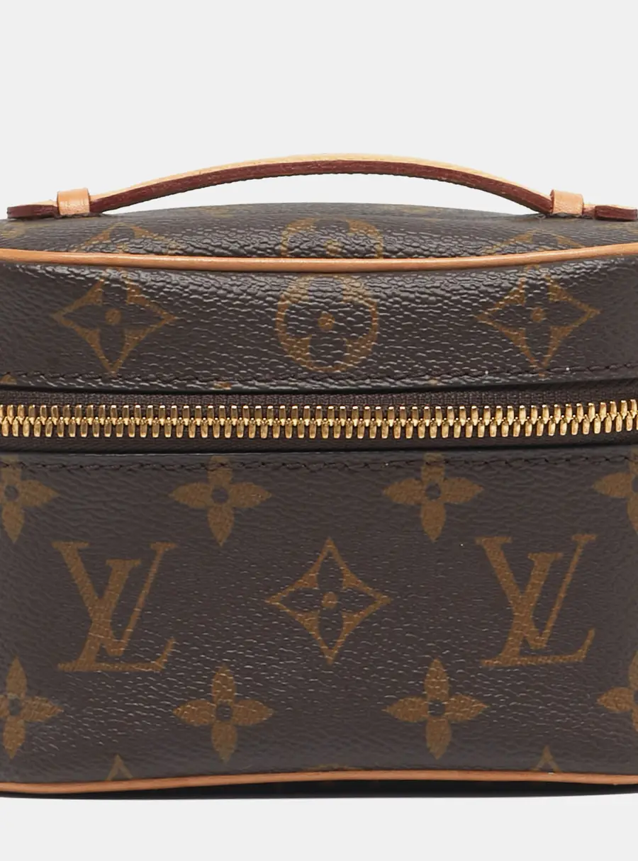 Louis Vuitton Nice Nano Monogram Canvas Pouch Clutch