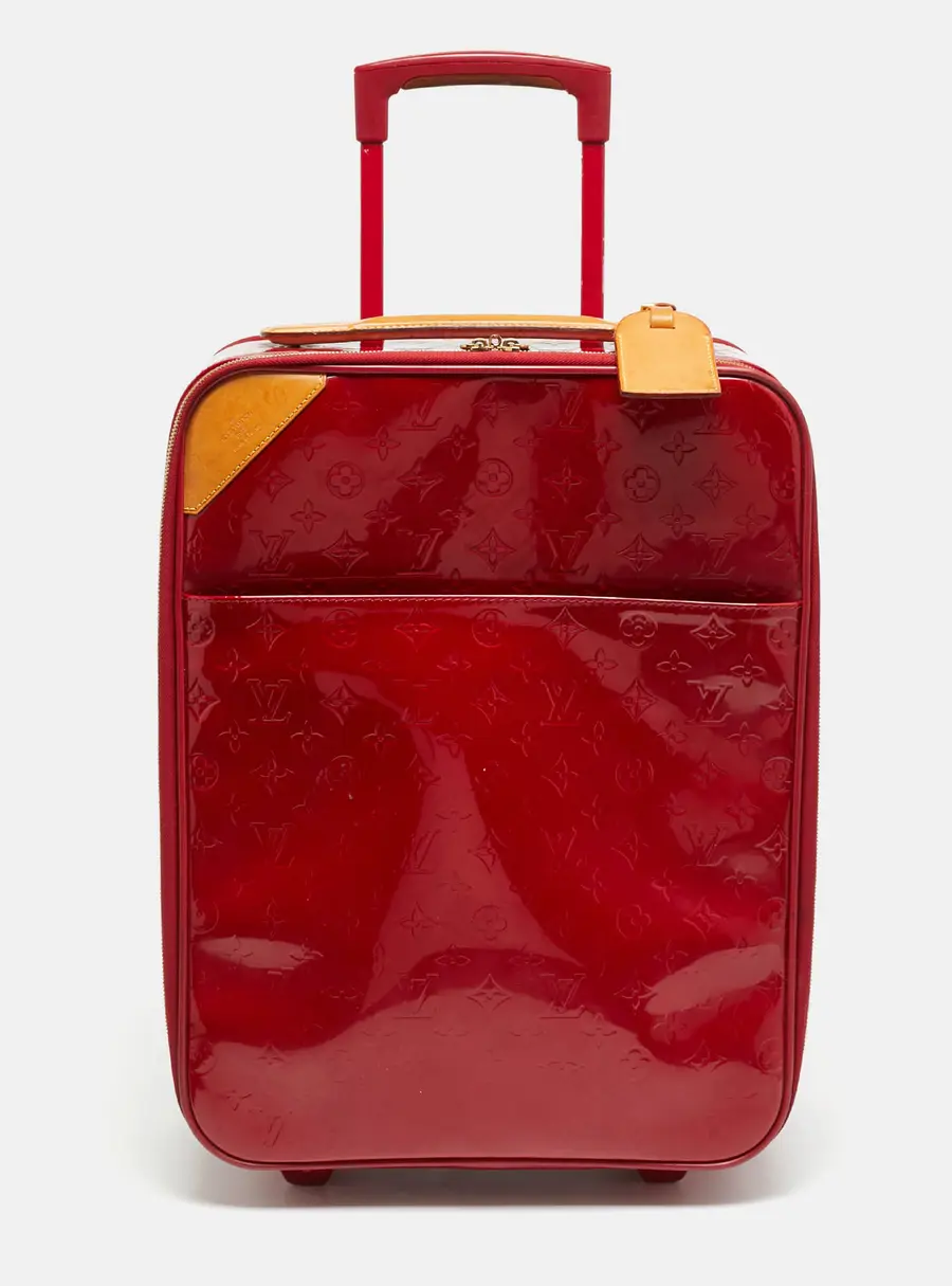 Louis Vuitton Pegase 45 Pomme D’amour Monogram Vernis Luggage