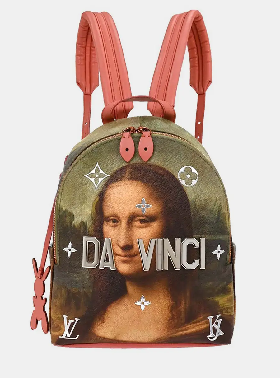 Louis Vuitton Masters Collection Palm Springs Mini Da Vinci Coated Canvas and Leather Backpack Bag