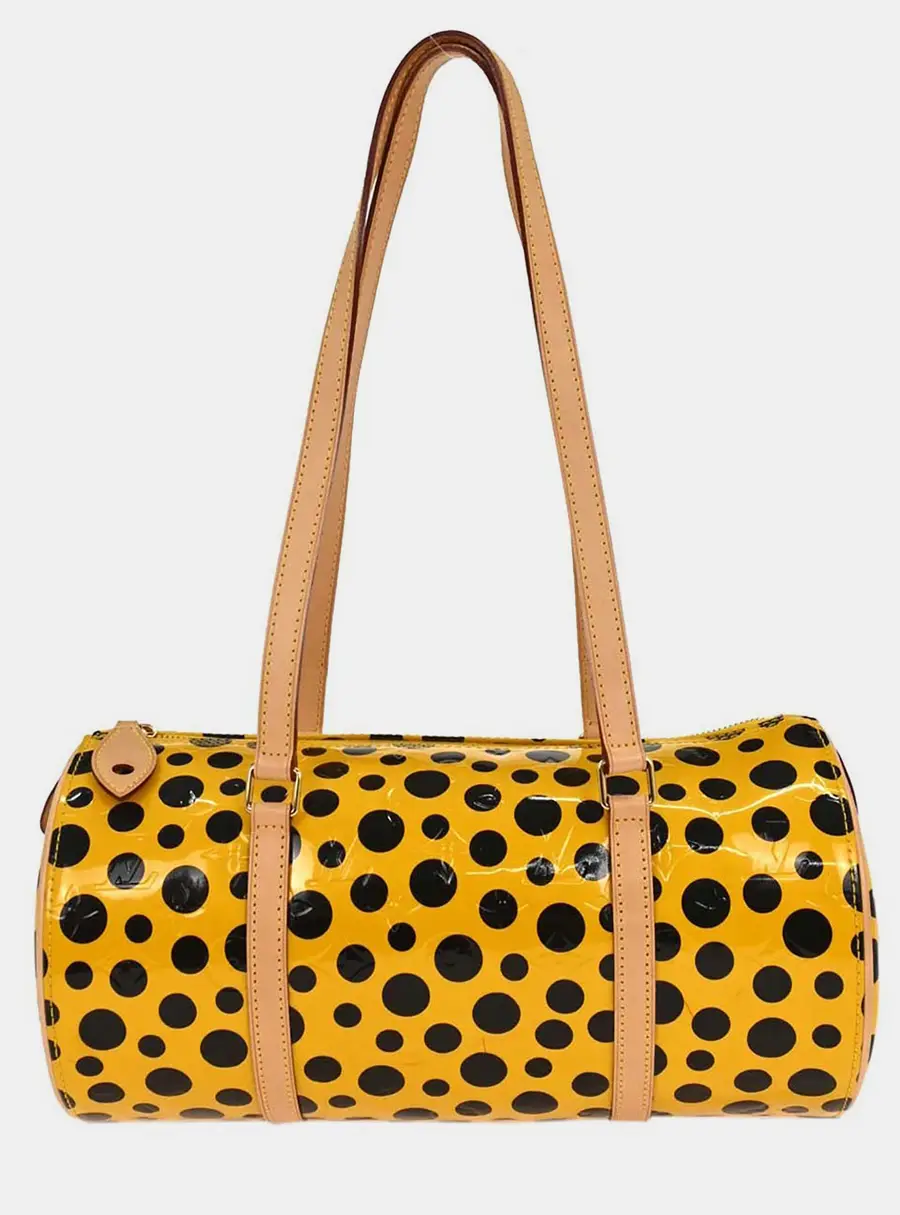 Louis Vuitton Papillon 30 Yellow Pumpkin Dot Top Handle Bag