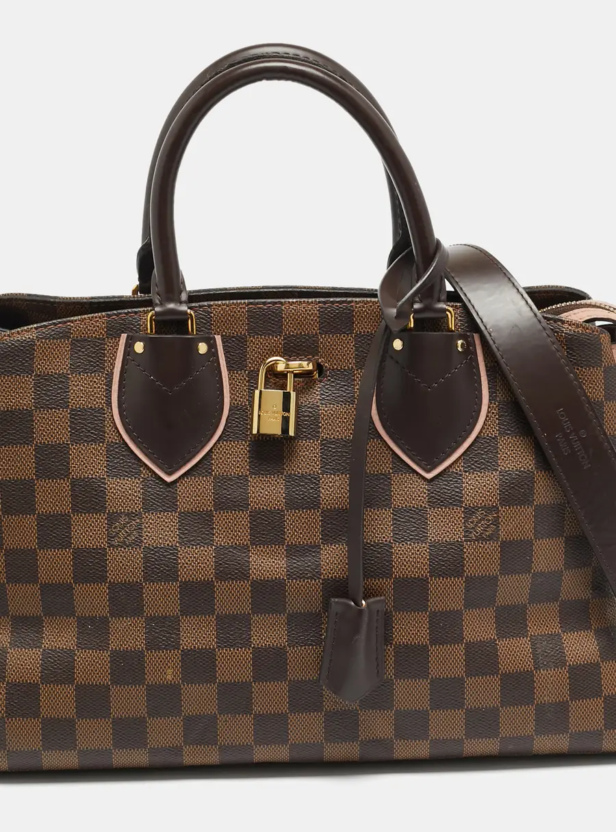 Louis Vuitton Normandy Damier Ebene Canvas and Leather Bag