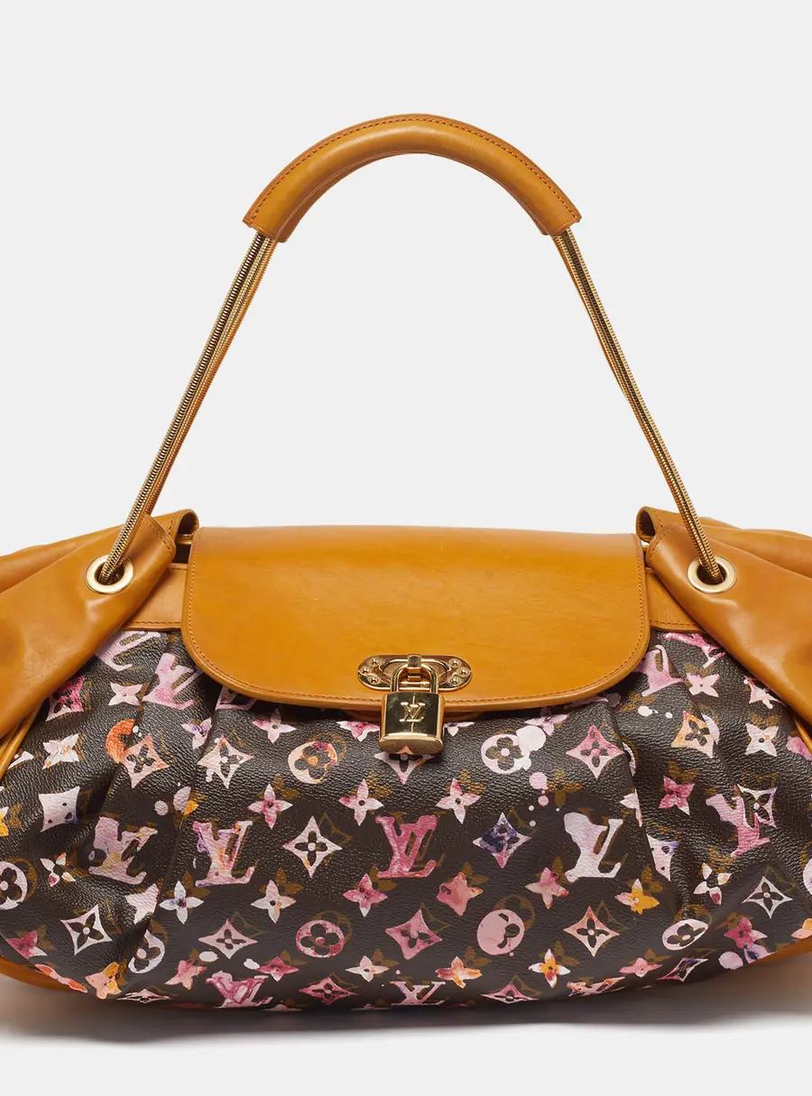 Louis Vuitton Aquarelle Jamais Limited Edition Richard Prince Monogram Watercolor Canvas Bag