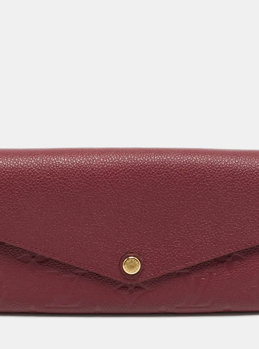 Louis Vuitton Sarah Aurore Monogram Empreinte Leather Continental Wallet