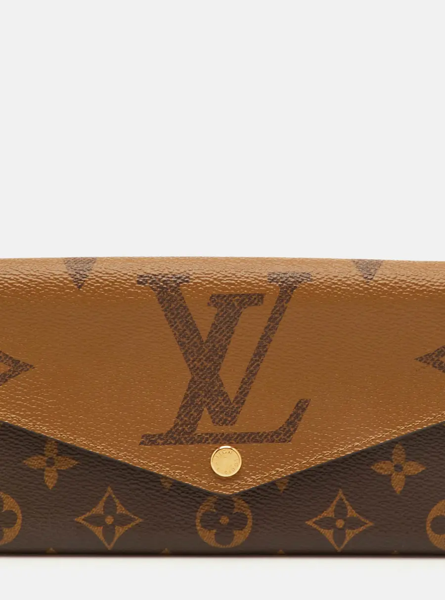 Louis Vuitton Monogram Reverse Giant Canvas Sarah Wallet