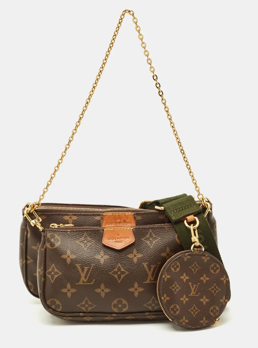 Louis Vuitton Multi-Pochette Accessories Khaki Monogram Canvas Bag
