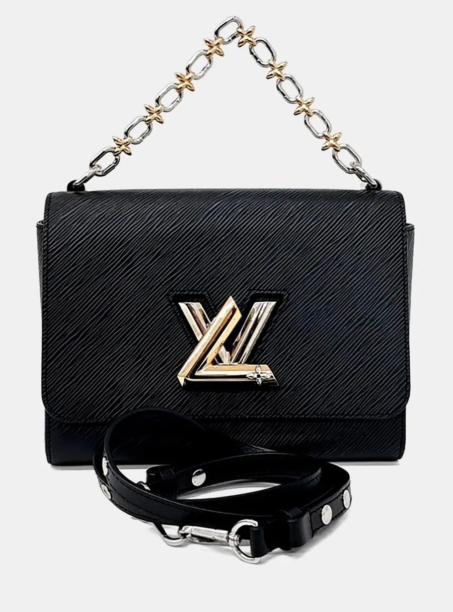 Louis Vuitton Twist MM Black Epi Leather Shoulder Bag