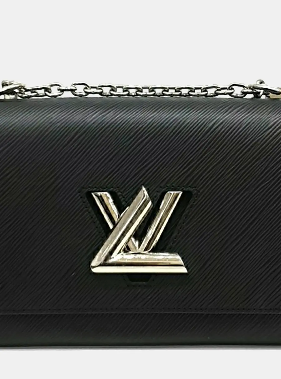 Louis Vuitton Black Leather Epi Twist MM