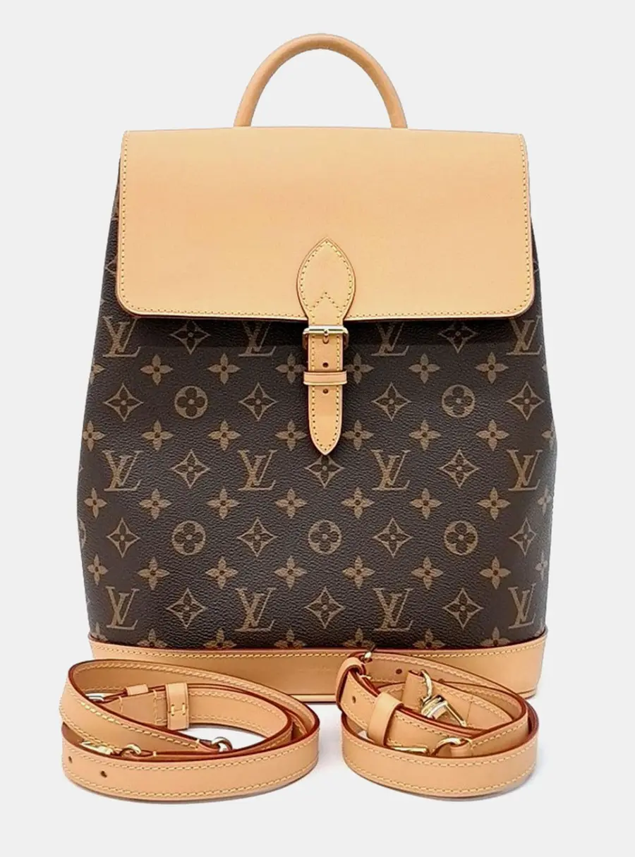 Louis Vuitton Soho MM Brown Monogram Canvas Backpack Bag