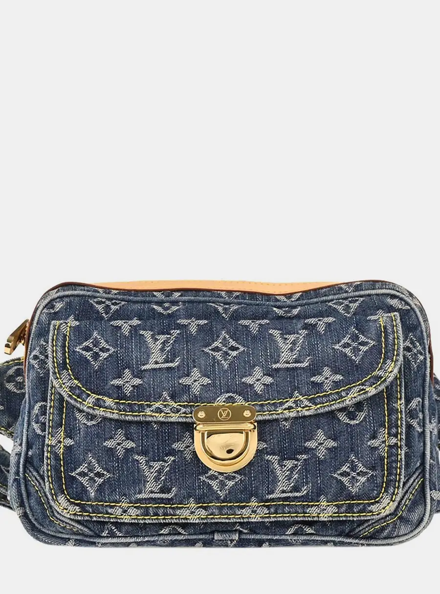 Louis Vuitton Blue Monogram Denim Bum Bag