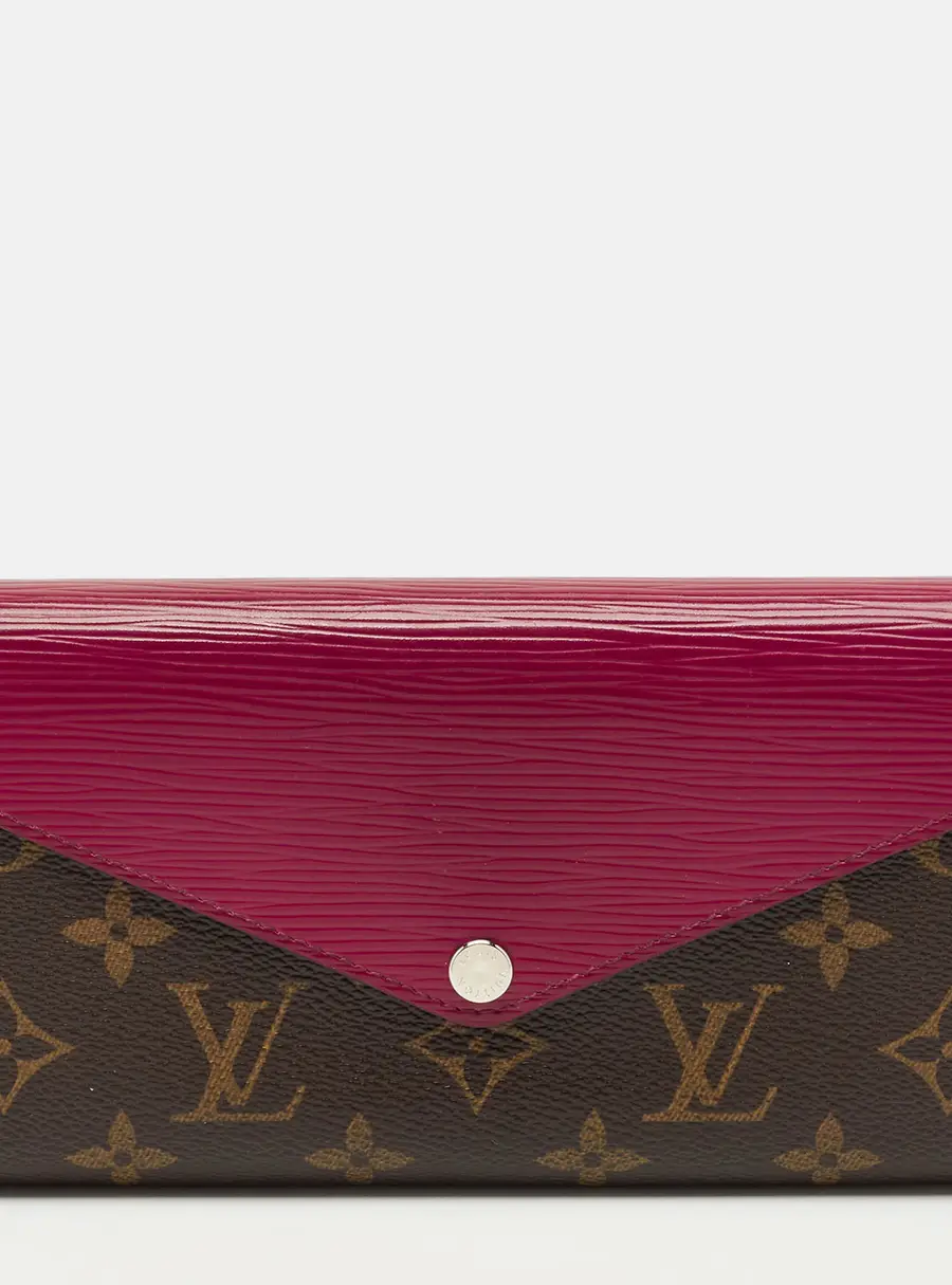 Louis Vuitton Fuchsia Epi Leather and Monogram Canvas Marie-Lou Long Wallet
