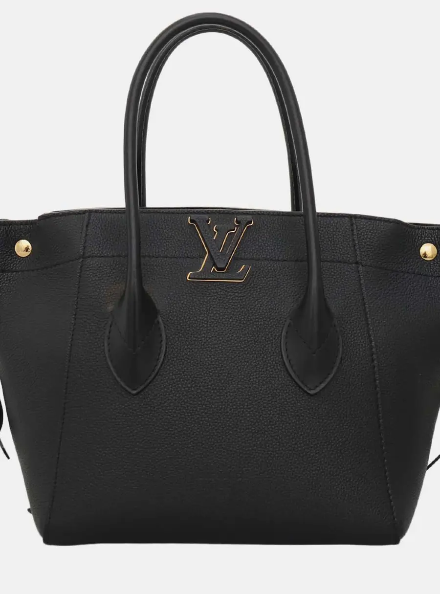 Louis Vuitton Freedom Tote Bag Black Leather Tote Bag