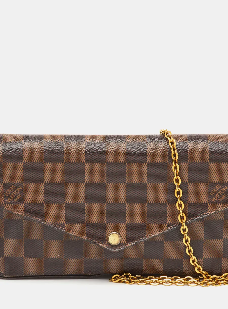Louis Vuitton Damier Ebene Canvas Pochette Felicie Bag