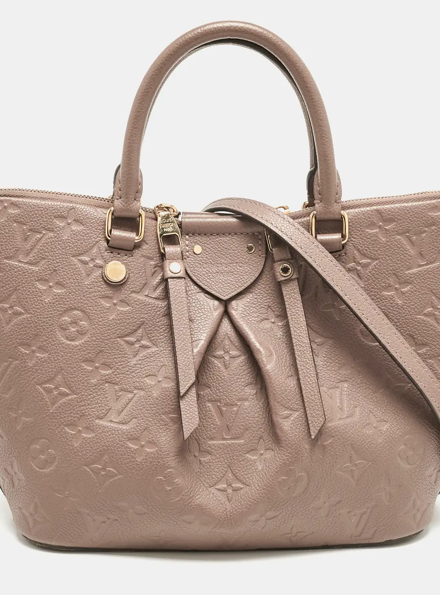 Louis Vuitton Beige Monogram Empreinte Leather Mazarine PM Bag