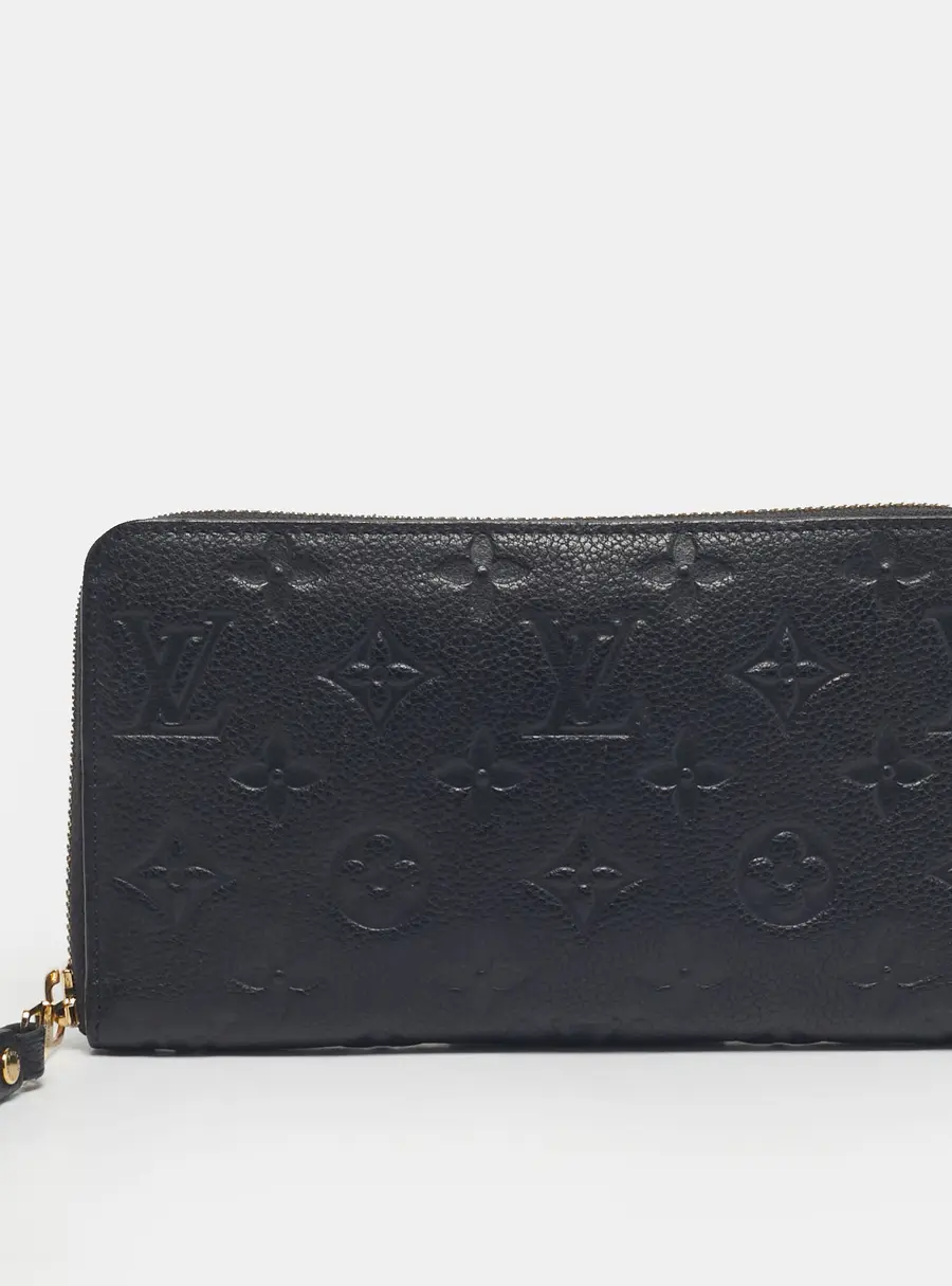 Louis Vuitton Blue Infini Monogram Empreinte Leather Zippy Wallet