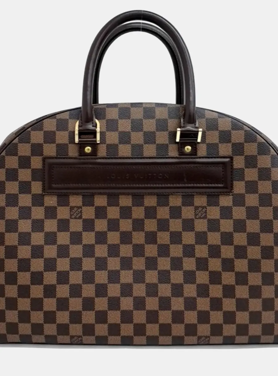 Louis Vuitton Norita GM Brown Damier Ebene Coated Canvas Top Handle Bag