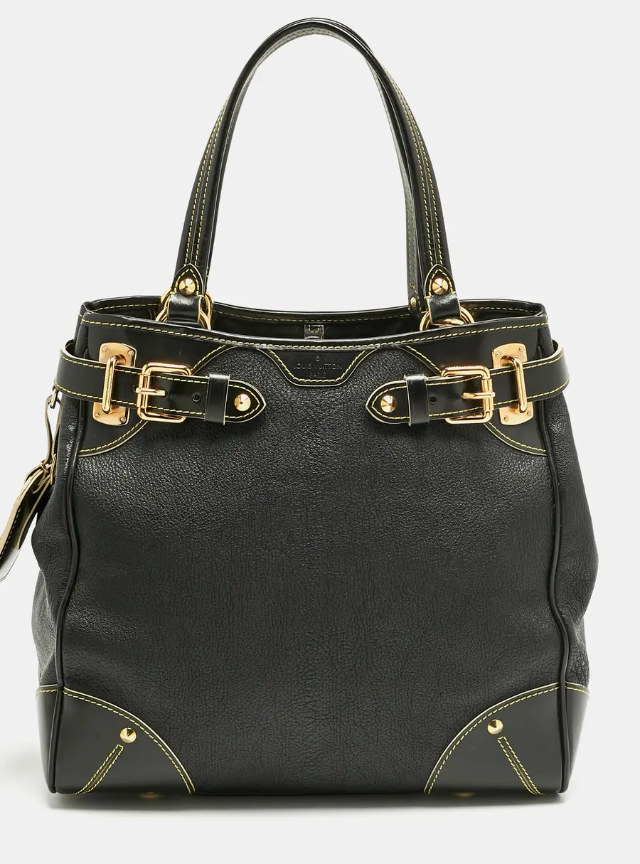 Louis Vuitton Black Suhali Leather Le Majestueux Bag