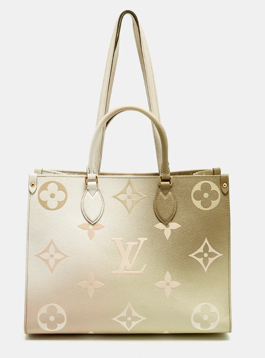 Louis Vuitton Sunset Khaki Monogram Giant Empreinte Leather Onthego MM Bag
