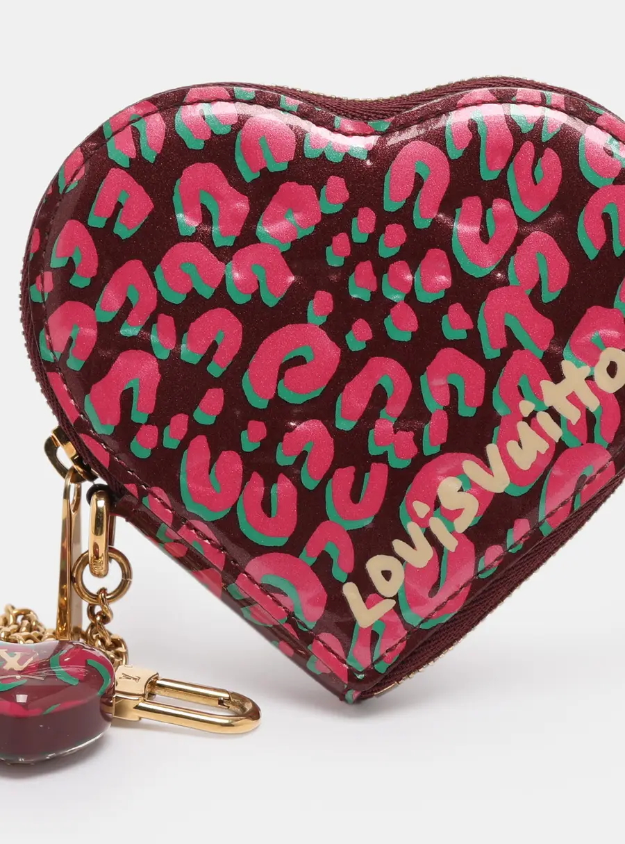 Louis Vuitton Vernis Leather Limited Edition Stephen Sprouse Heart Coin Purse