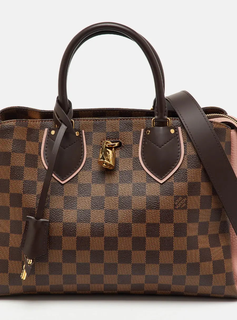 Louis Vuitton Normandy Brown Coated Canvas and Leather Tote Bag