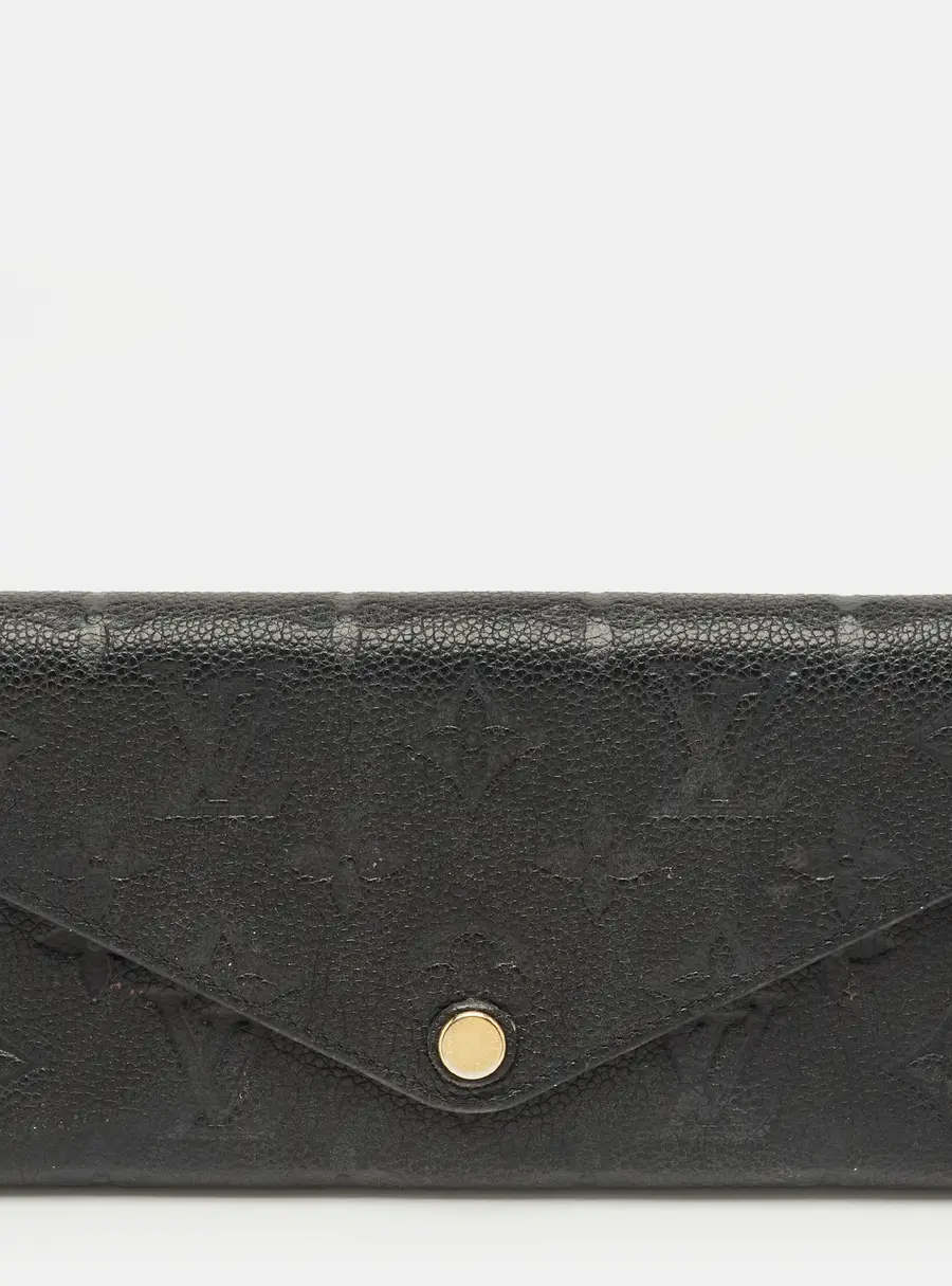 Louis Vuitton Black Empreinte Leather Josephine Wallet