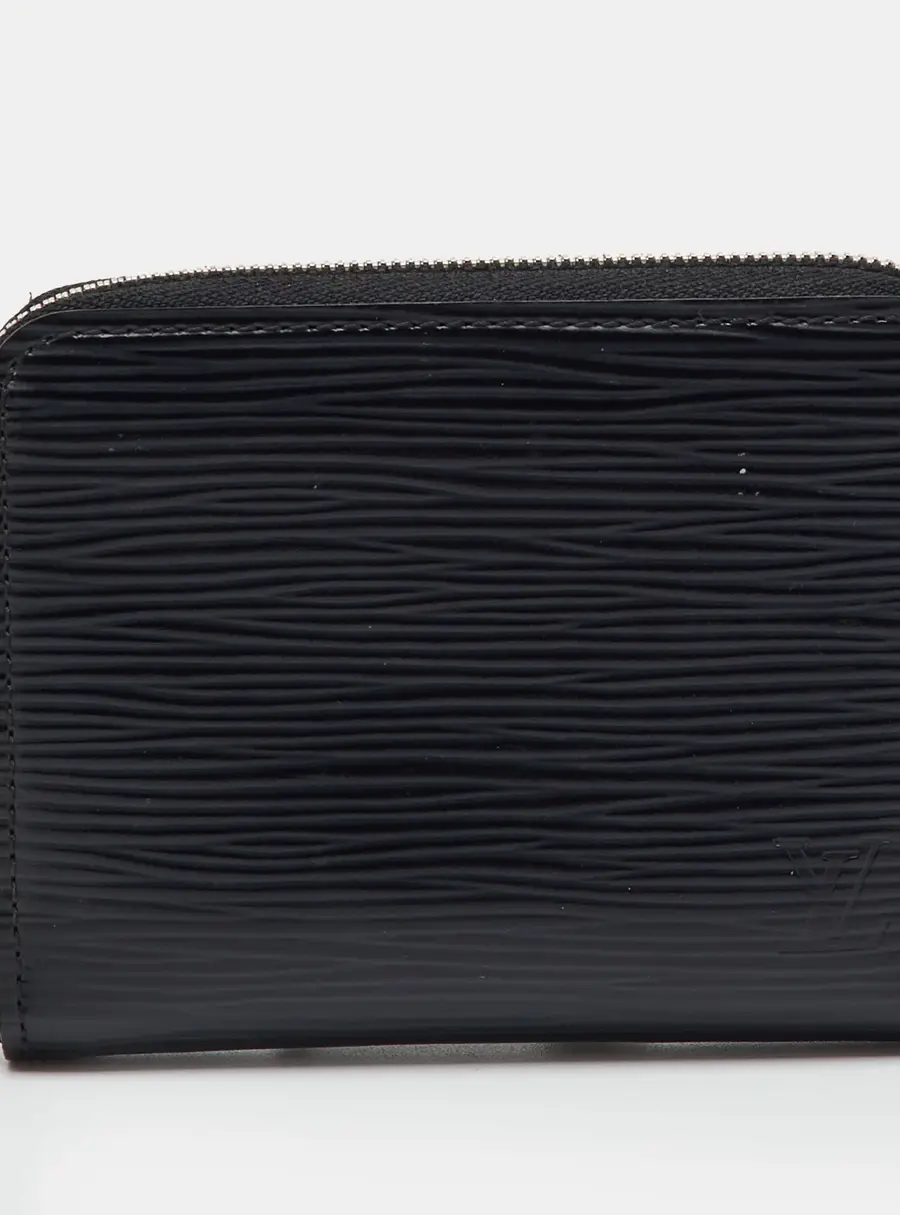 Louis Vuitton Black Epi Leather Zippy Coin Purse