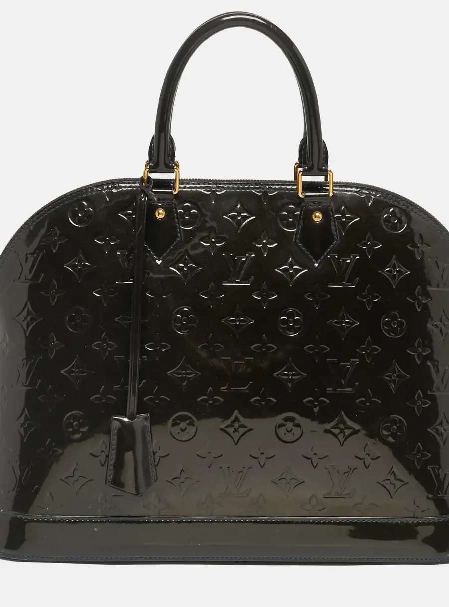 Louis Vuitton Vert Bronze Monogram Vernis Alma GM Bag