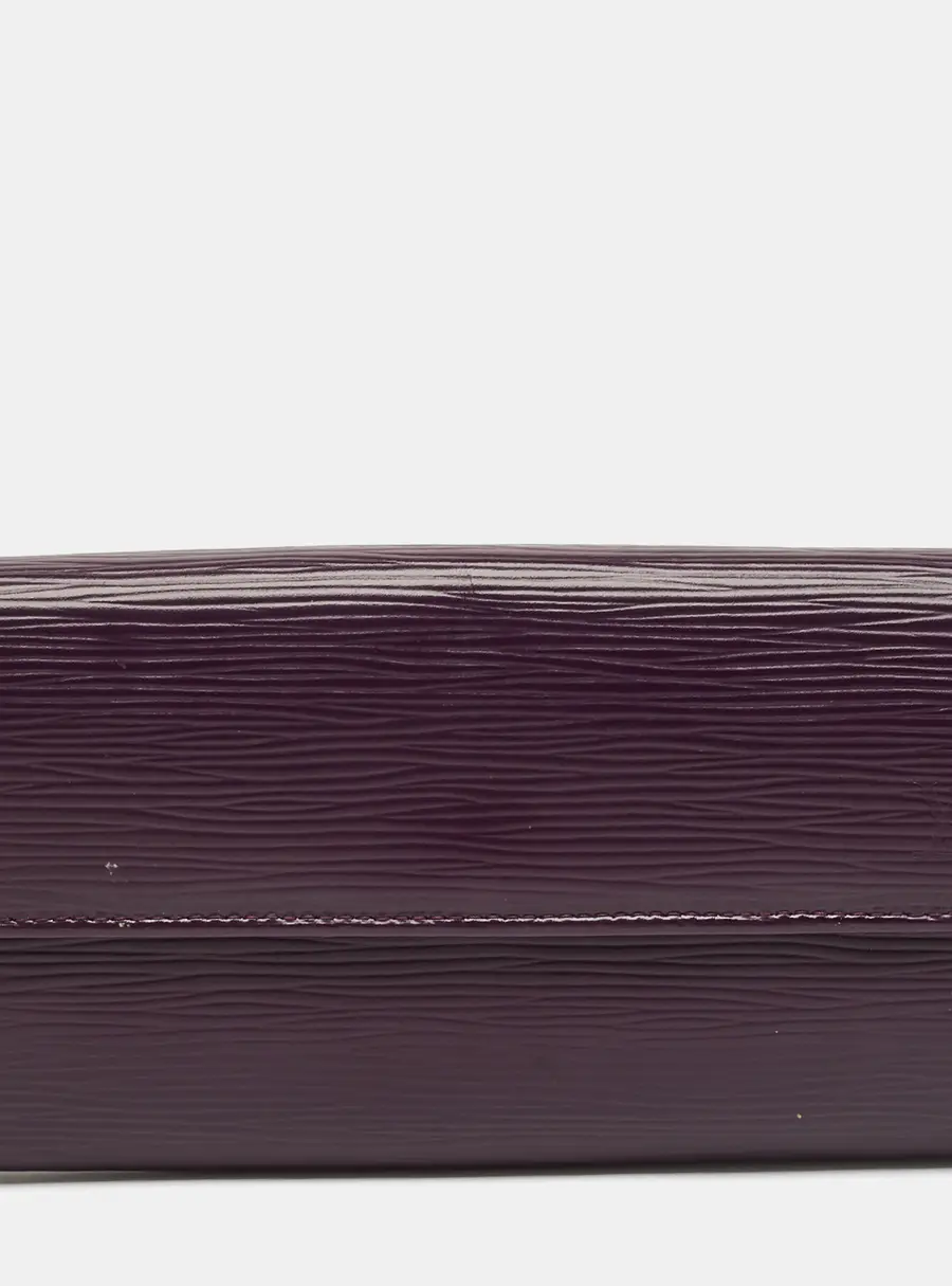 Louis Vuitton Sarah Purple Leather Continental Wallet