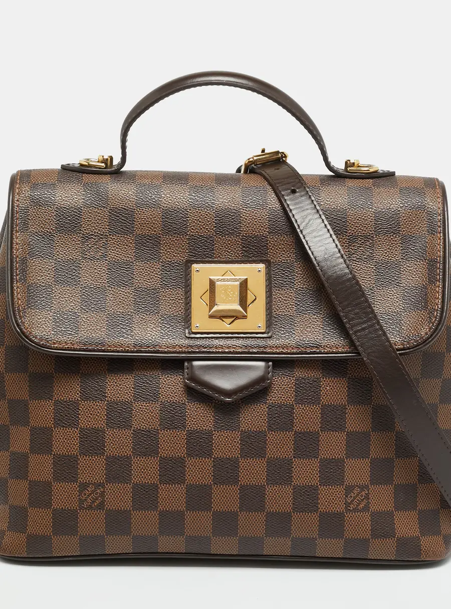 Louis Vuitton Bergamo MM Damier Ebene Canvas Bag