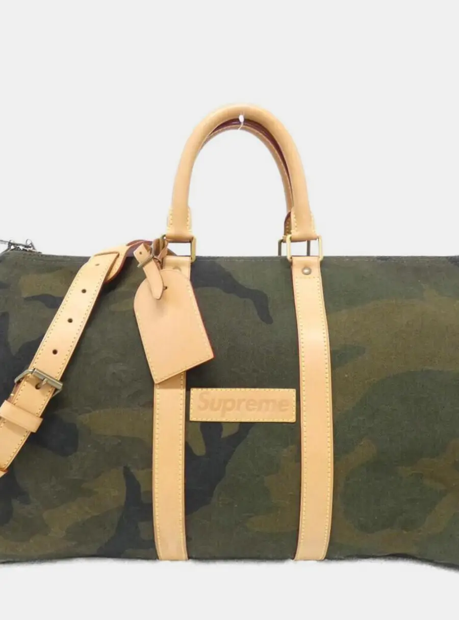 Louis Vuitton (Supreme) Keepall Bandouliere 45cm Boston Bag