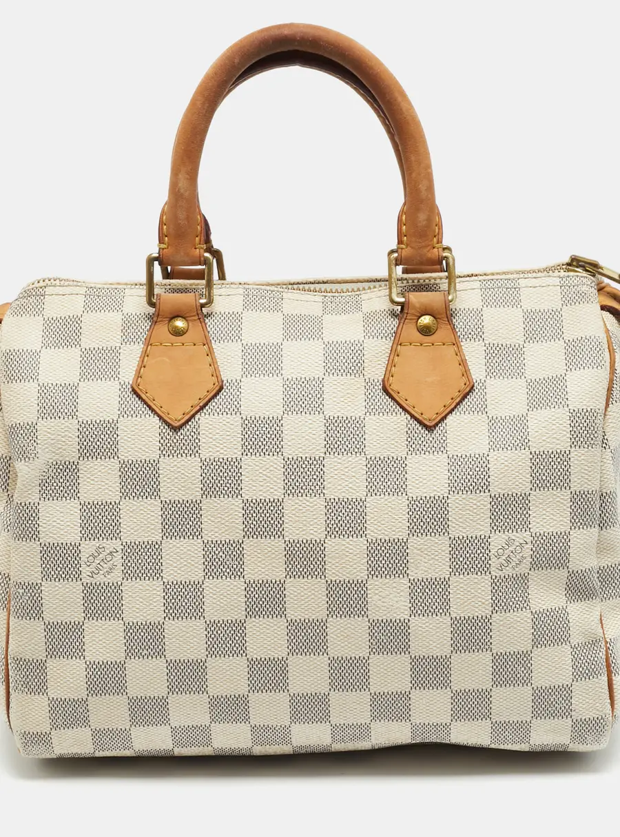 Louis Vuitton Speedy 25 Damier Azur Canvas Bag