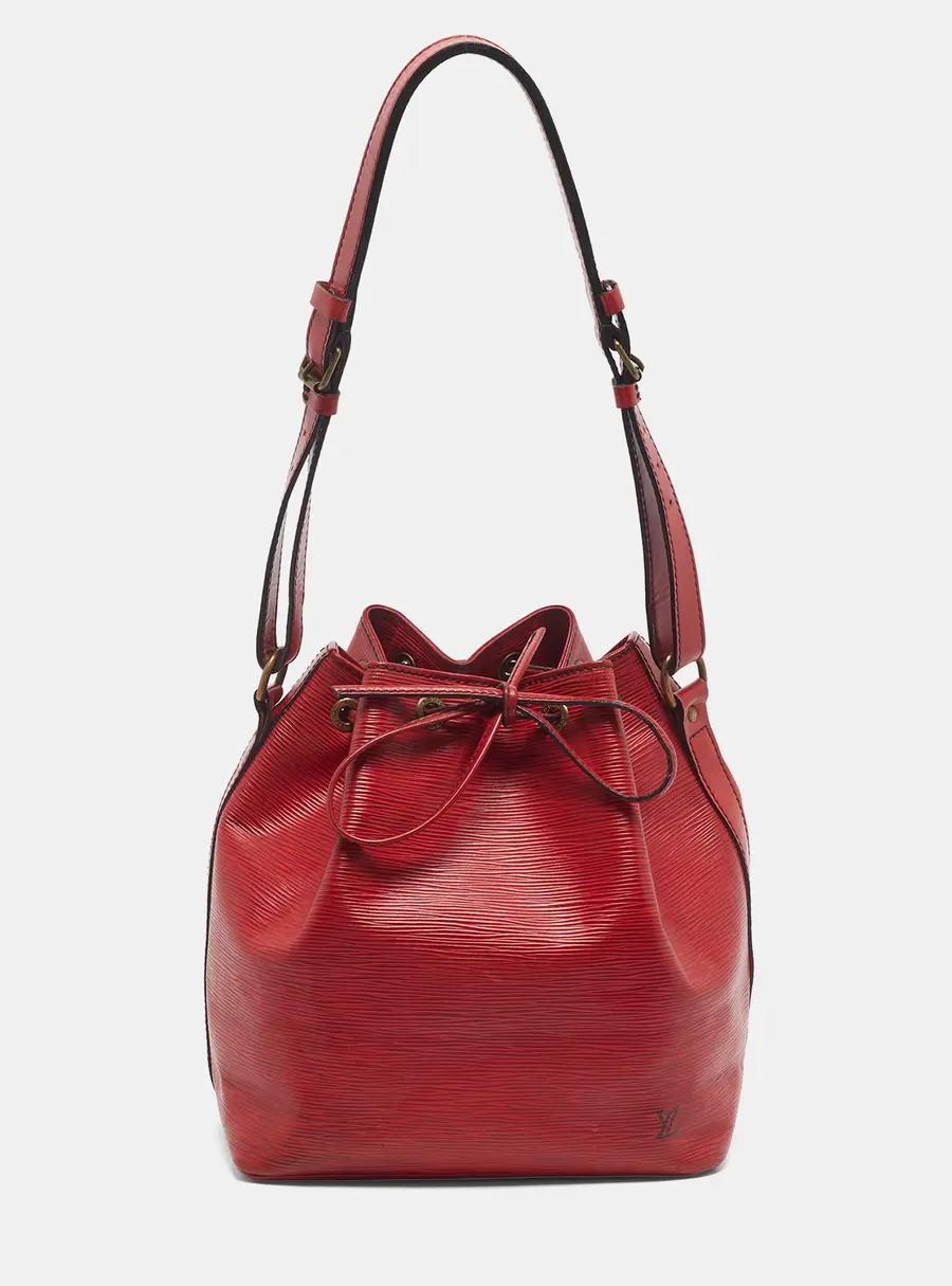 Louis Vuitton Vintage No&eacute; Red Epi Leather Bag
