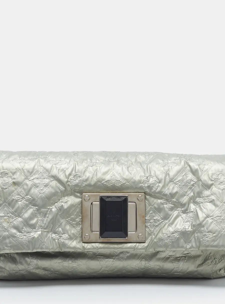 Louis Vuitton Altair Limelight Argent Monogram Jacquard Clutch